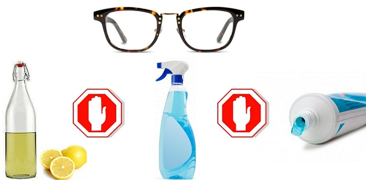 تمیز کردن شیشه عینک طبی