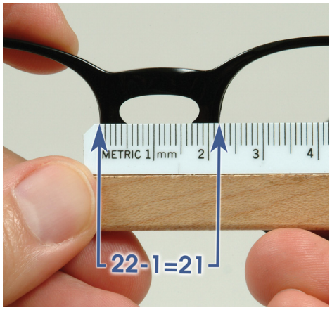 اعداد روی عینک