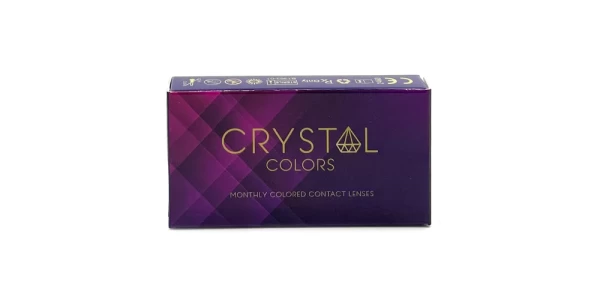 لنز رنگی فصلی کریستال Crystal Colors به همراه محلول 50 میل یونیورسال
