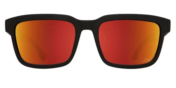 عینک آفتابی اسپای SPY Helm 2 Dale Jr Matte Black – HD Plus Gray Green with Orange Spectra Mirror