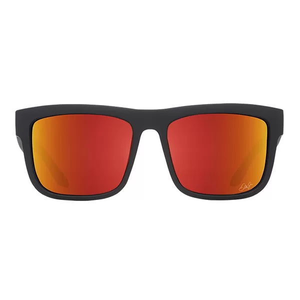 عینک آفتابی اسپای SPY Discord Dale Jr Matte Black – HD Plus Gray Green with Orange Spectra Mirror