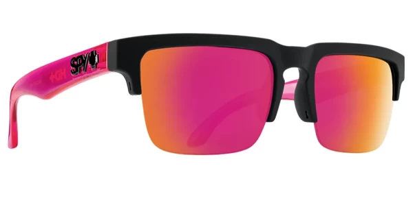 عینک آفتابی اسپای SPY Helm 5050 Soft Matte Black Translucent Pink