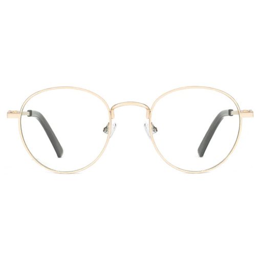عینک طبی آفتابی دی فرانکلین مدل D.franklin Classic Round Clip On Gold / G15