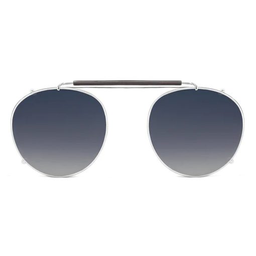عینک طبی آفتابی دی فرانکلین مدل D.franklin Classic Round Clip On Silver / Grad Blue