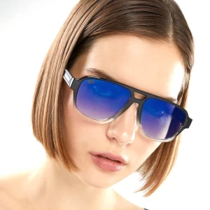 عینک آفتابی دی فرانکلین مدل D.franklin BIG D MONTANA / MID BLACK – BLUE FLASH